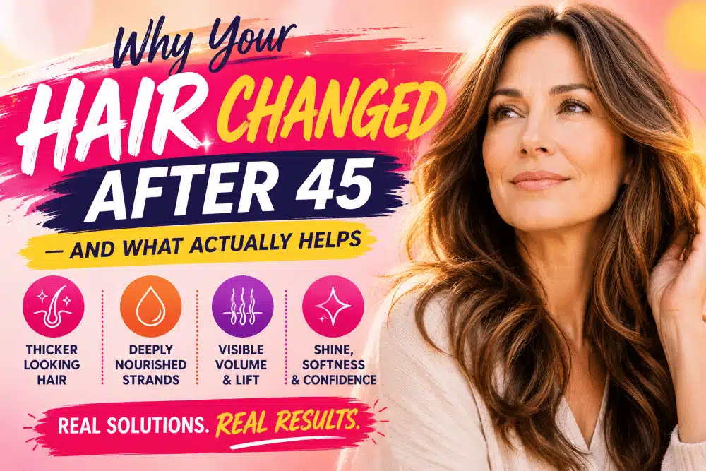 Why Your Hair Changed After 45 — And What Actually Helps